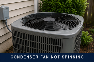 Condenser fan not turning on outdoor AC unit